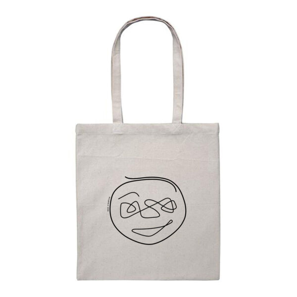 Putting On My Happy Face - Heavy Duty Canvas Tote Bag - Black Print Thumbnail