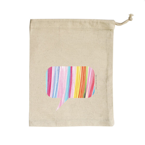 Rainbow Range - Beautiful Like A Rainbow, Bubble - Small Calico Bag Thumbnail