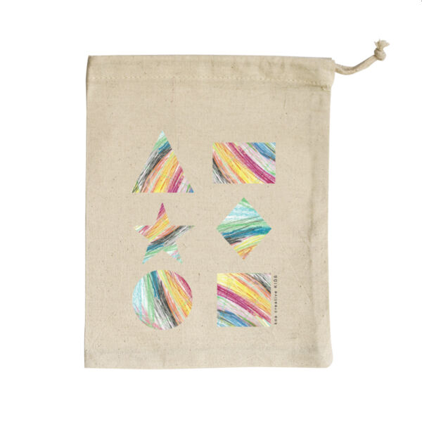 Rainbow Range - I Love Shapes - Small Calico Bag Thumbnail