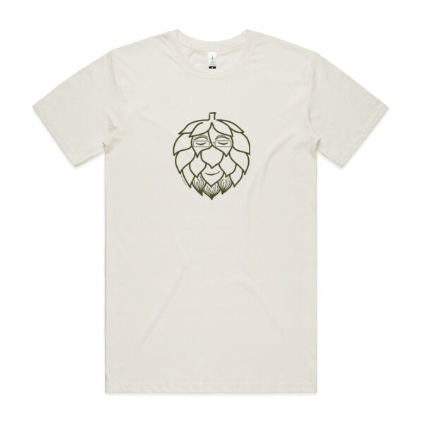 Mr Hops - Mens Staple Organic Tee - Olive Green Print Thumbnail