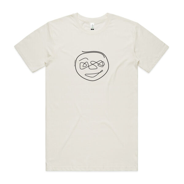 Putting On My Happy Face - Mens Staple Organic Tee - Black Print Thumbnail