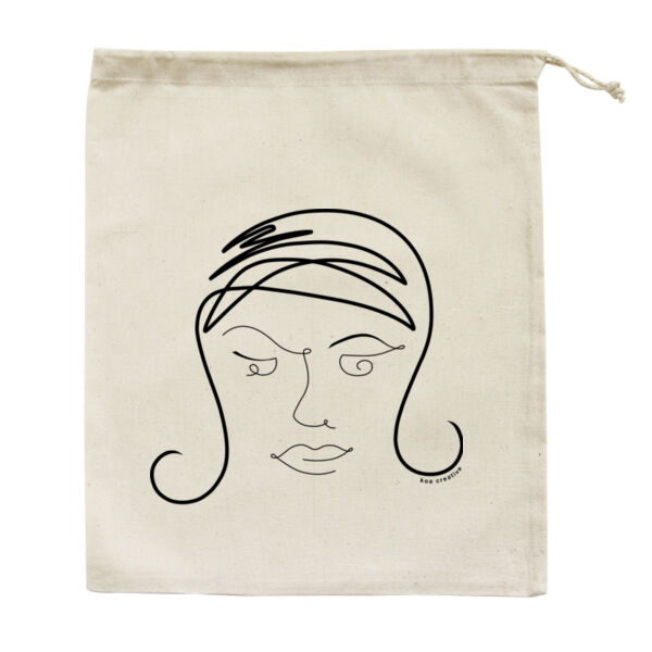 The 60's Flip - Medium Calico Bag - Black Print Thumbnail