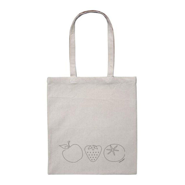 Fine Fruits - Heavy Duty Canvas Tote Bag - Black Print Thumbnail