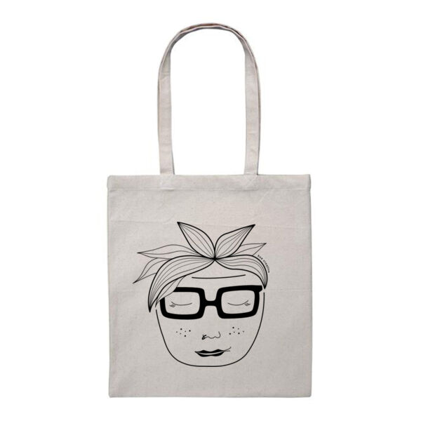 Houseplant Hettie - Heavy Duty Canvas Tote Bag - Black Print Thumbnail