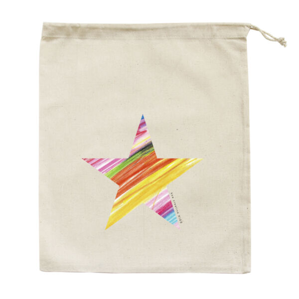 Rainbow Range - Shine Bright Little Star - Medium Calico Bag Thumbnail